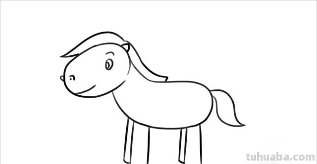 马怎么画简笔画又漂亮 马的简笔画画法？
