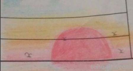 白天和黑夜彩铅画怎么画 日落，彩色铅笔绘画，详细步骤教程？