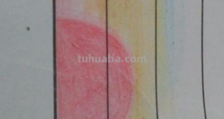 白天和黑夜彩铅画怎么画 日落，彩色铅笔绘画，详细步骤教程？
