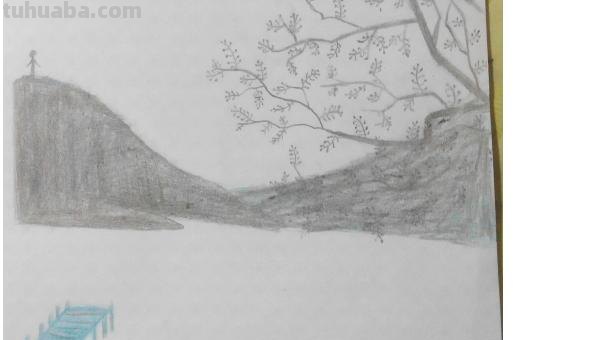 白天和黑夜彩铅画怎么画 日落，彩色铅笔绘画，详细步骤教程？