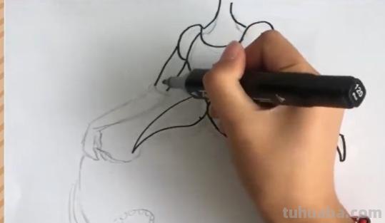 用彩铅画古风裙怎么画 儿童公主裙 古装画？