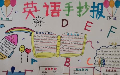 手抄报怎么做四年级英语 英语手抄报简单又好看小学生？
