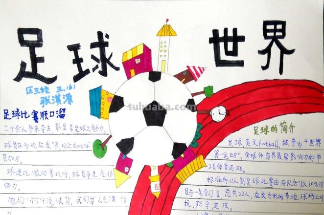怎么画足球手抄报图片 怎么画足球？
