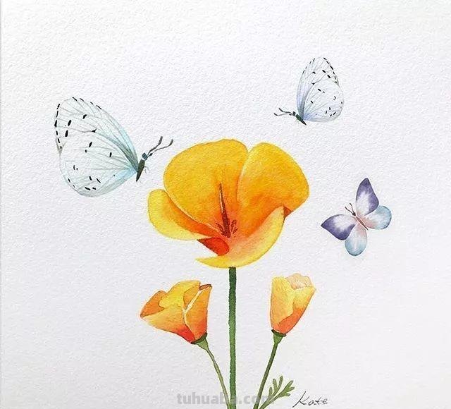 这些水彩插画作品，看完整个世界都美好了！附教程
