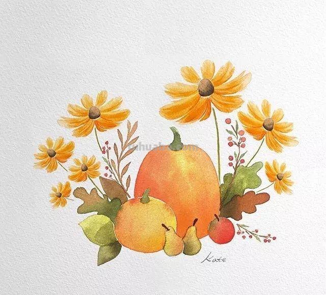 这些水彩插画作品，看完整个世界都美好了！附教程