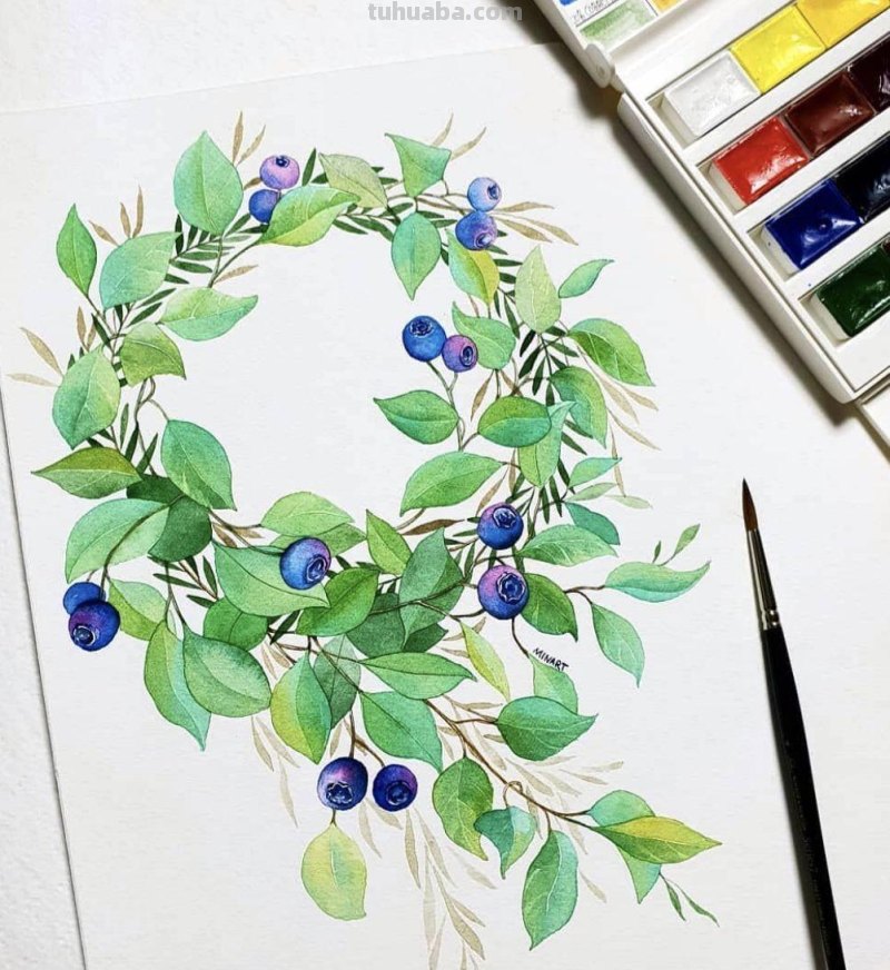 这些水彩插画作品，看完整个世界都美好了！附教程