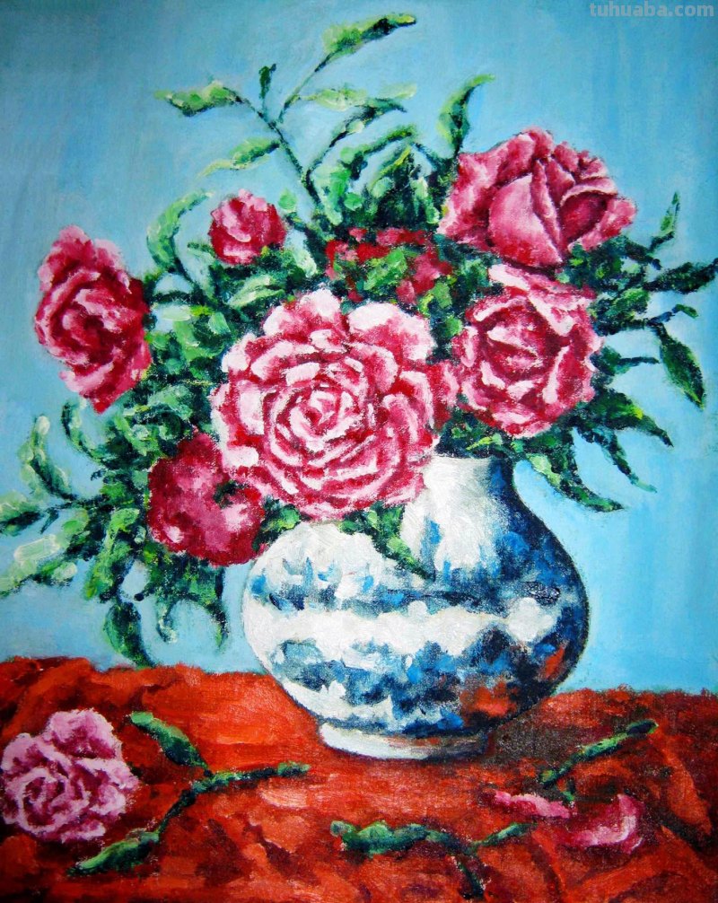 静物油画花卉大合集