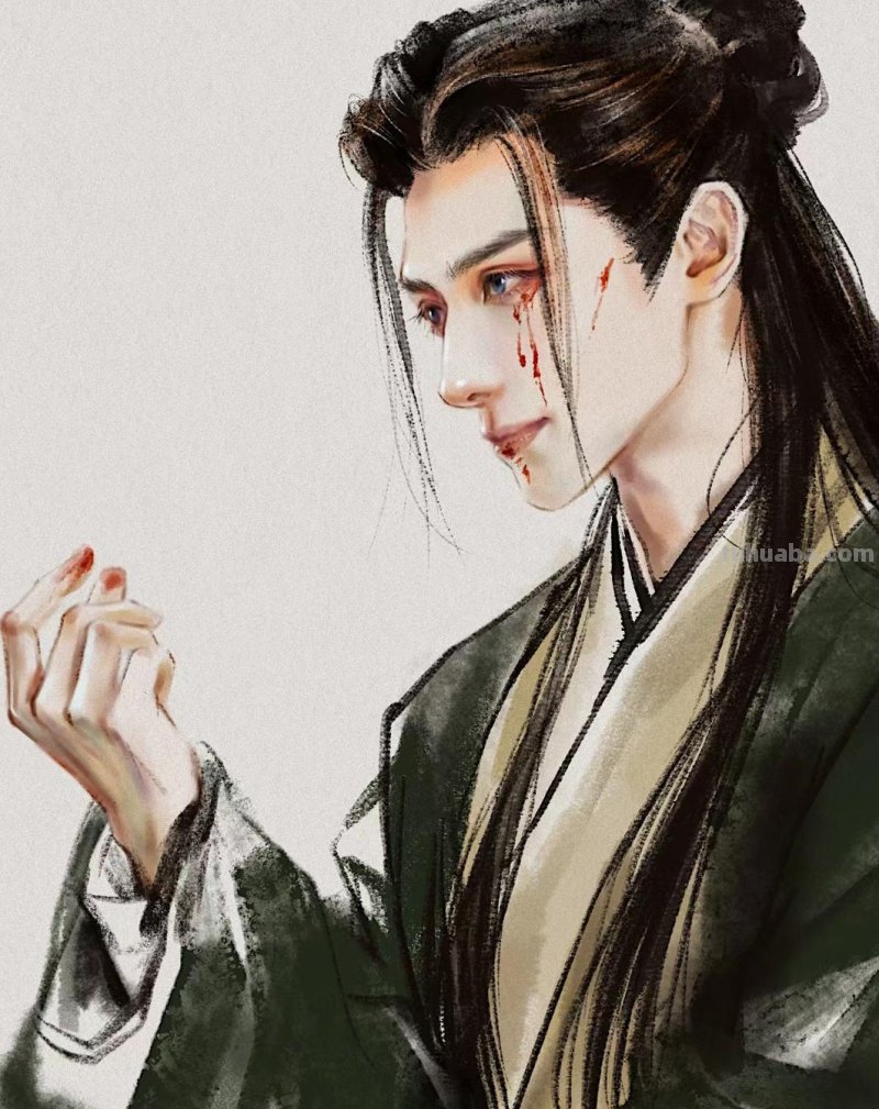 166张《长月烬明》插画｜等更的日子里，只能靠他一解相思之苦了