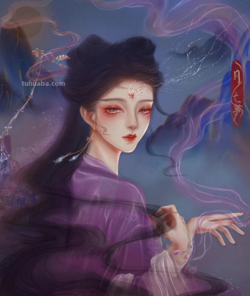 166张《长月烬明》插画｜等更的日子里，只能靠他一解相思之苦了