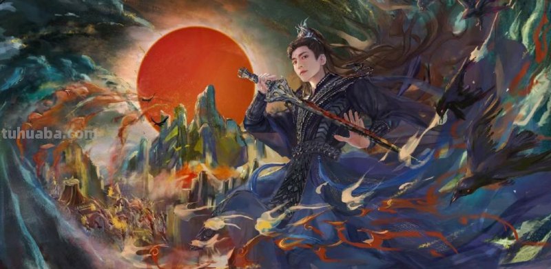 166张《长月烬明》插画｜等更的日子里，只能靠他一解相思之苦了