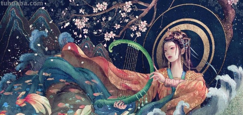 166张《长月烬明》插画｜等更的日子里，只能靠他一解相思之苦了