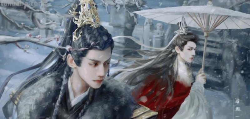 166张《长月烬明》插画｜等更的日子里，只能靠他一解相思之苦了