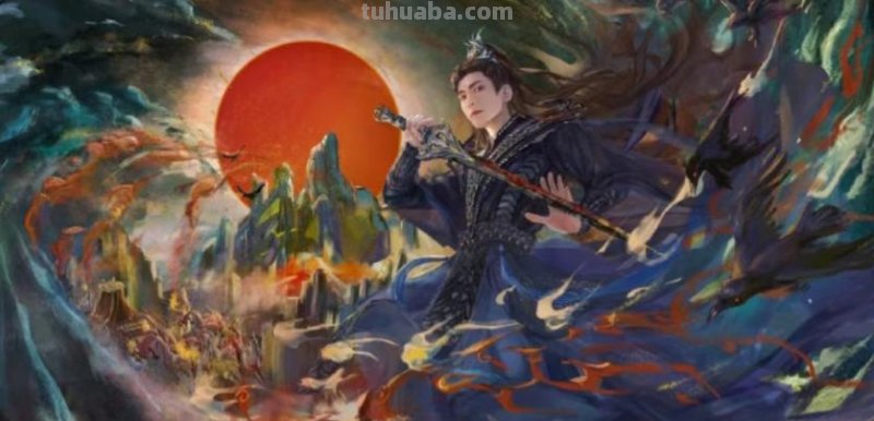 166张《长月烬明》插画｜等更的日子里，只能靠他一解相思之苦了