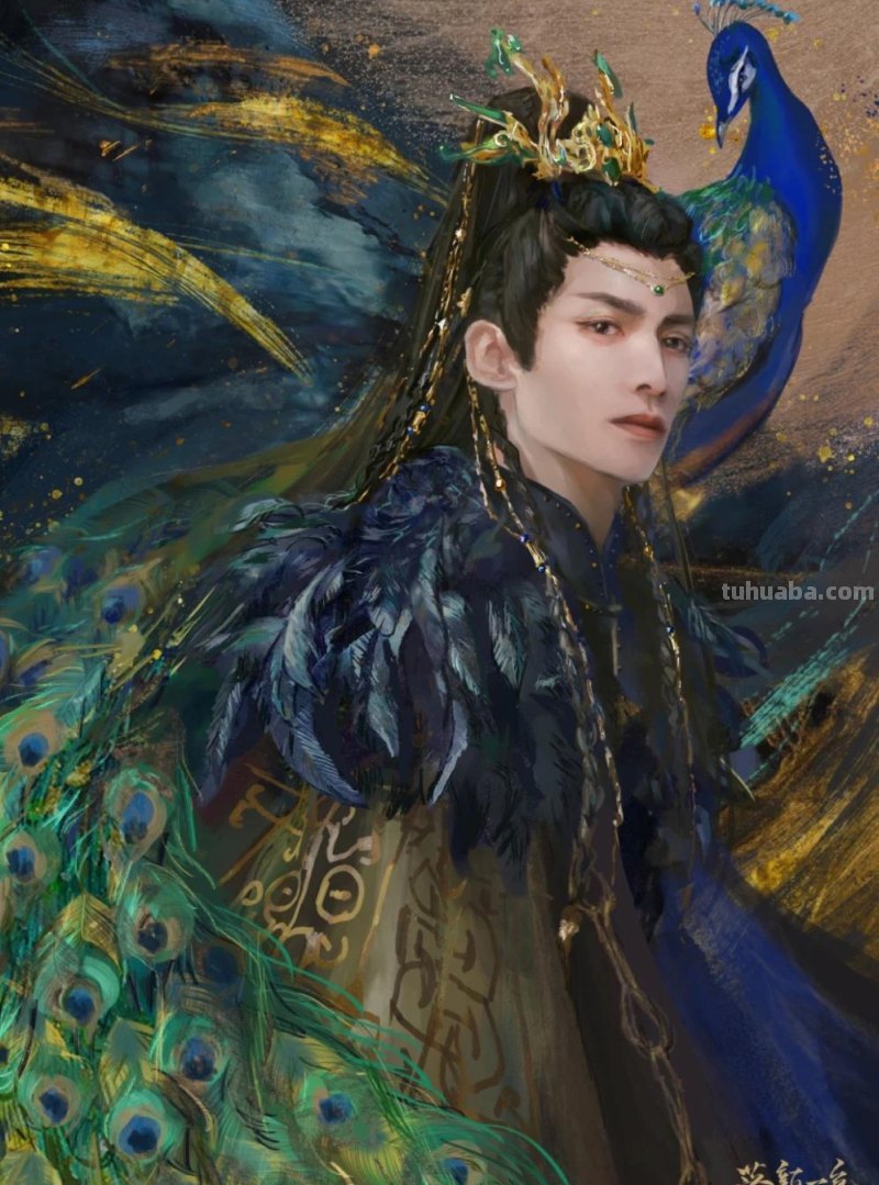 166张《长月烬明》插画｜等更的日子里，只能靠他一解相思之苦了
