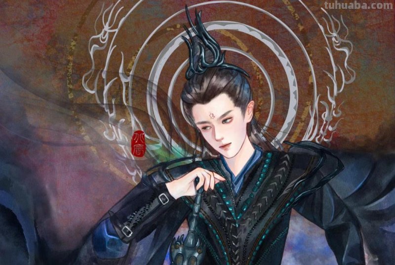 166张《长月烬明》插画｜等更的日子里，只能靠他一解相思之苦了