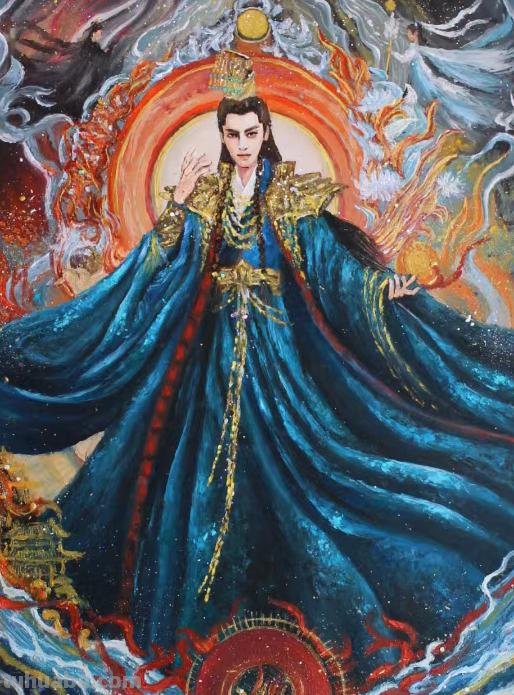166张《长月烬明》插画｜等更的日子里，只能靠他一解相思之苦了