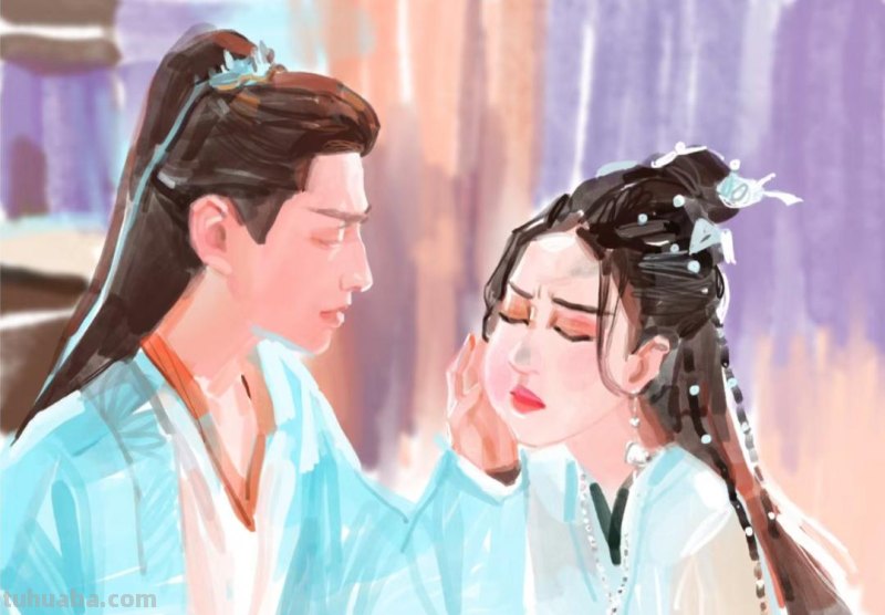 166张《长月烬明》插画｜等更的日子里，只能靠他一解相思之苦了