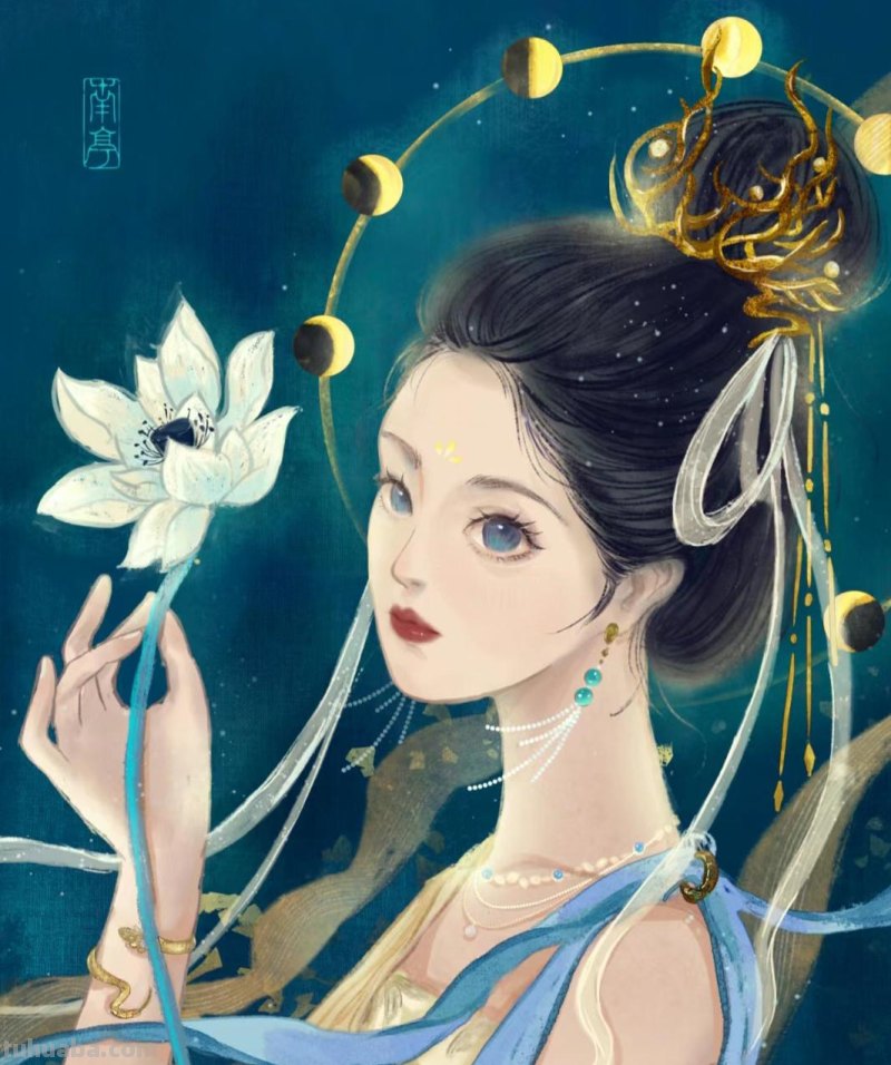 166张《长月烬明》插画｜等更的日子里，只能靠他一解相思之苦了