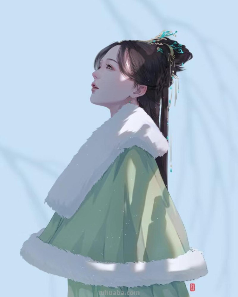 166张《长月烬明》插画｜等更的日子里，只能靠他一解相思之苦了