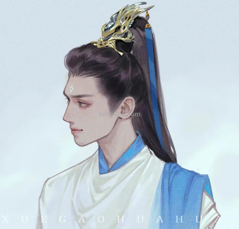 166张《长月烬明》插画｜等更的日子里，只能靠他一解相思之苦了