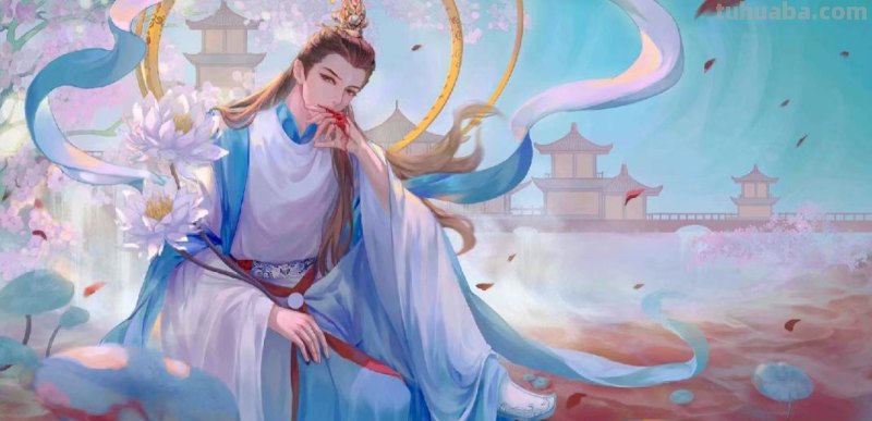 166张《长月烬明》插画｜等更的日子里，只能靠他一解相思之苦了