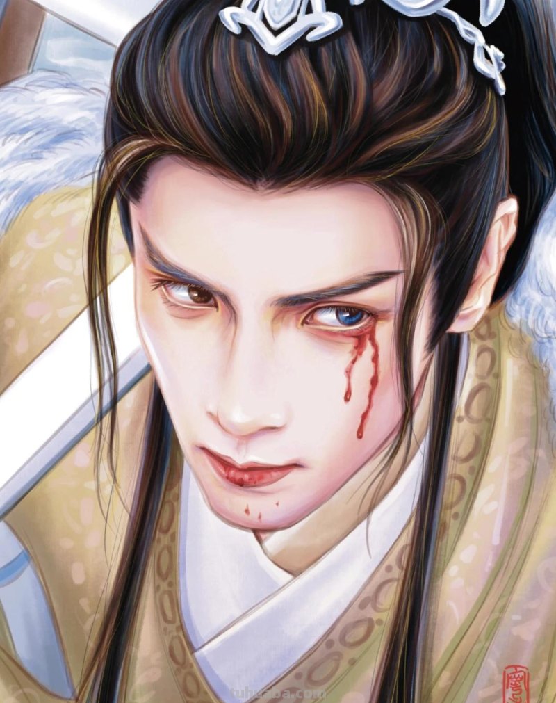 166张《长月烬明》插画｜等更的日子里，只能靠他一解相思之苦了