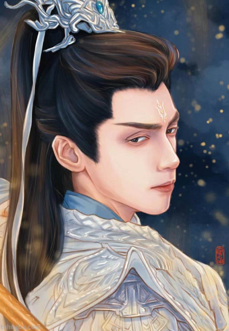 166张《长月烬明》插画｜等更的日子里，只能靠他一解相思之苦了