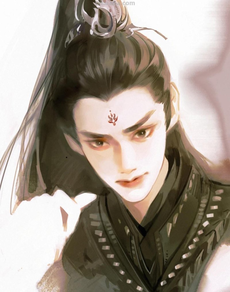 166张《长月烬明》插画｜等更的日子里，只能靠他一解相思之苦了