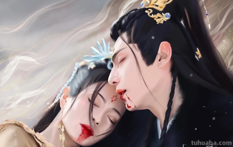 166张《长月烬明》插画｜等更的日子里，只能靠他一解相思之苦了