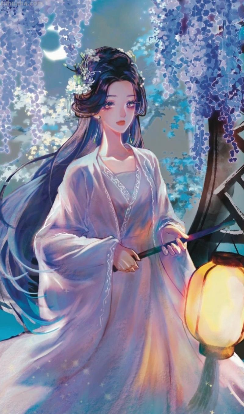 166张《长月烬明》插画｜等更的日子里，只能靠他一解相思之苦了