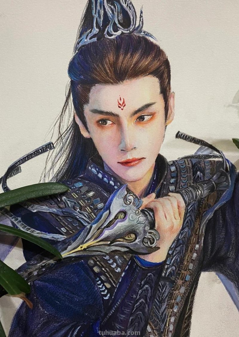 166张《长月烬明》插画｜等更的日子里，只能靠他一解相思之苦了