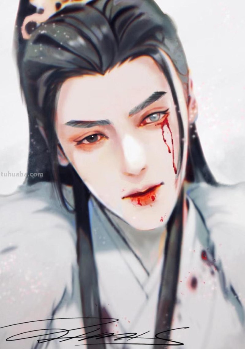 166张《长月烬明》插画｜等更的日子里，只能靠他一解相思之苦了