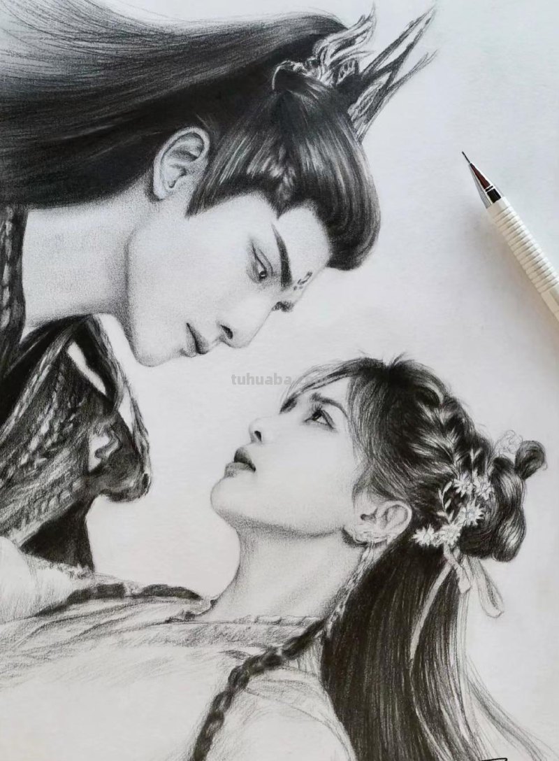 166张《长月烬明》插画｜等更的日子里，只能靠他一解相思之苦了