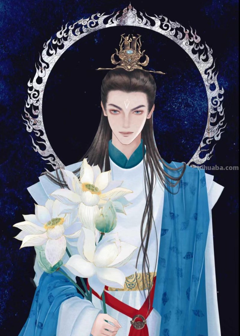 166张《长月烬明》插画｜等更的日子里，只能靠他一解相思之苦了