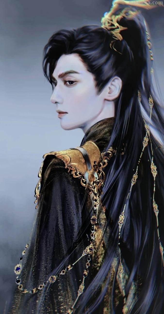 166张《长月烬明》插画｜等更的日子里，只能靠他一解相思之苦了