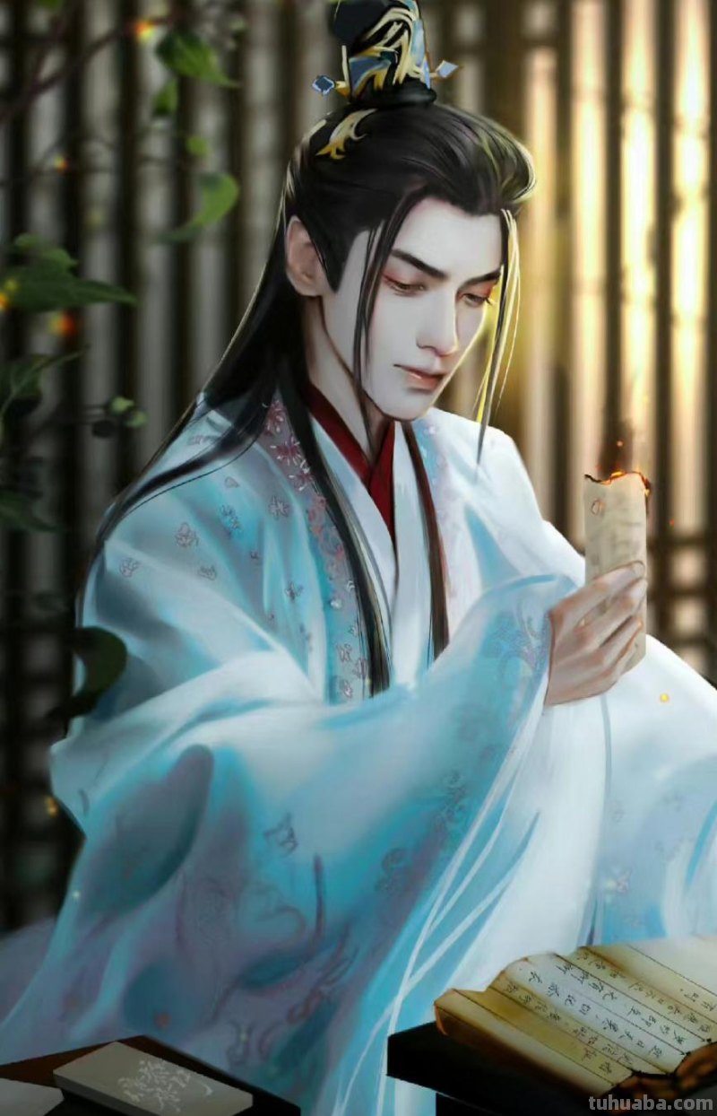 166张《长月烬明》插画｜等更的日子里，只能靠他一解相思之苦了