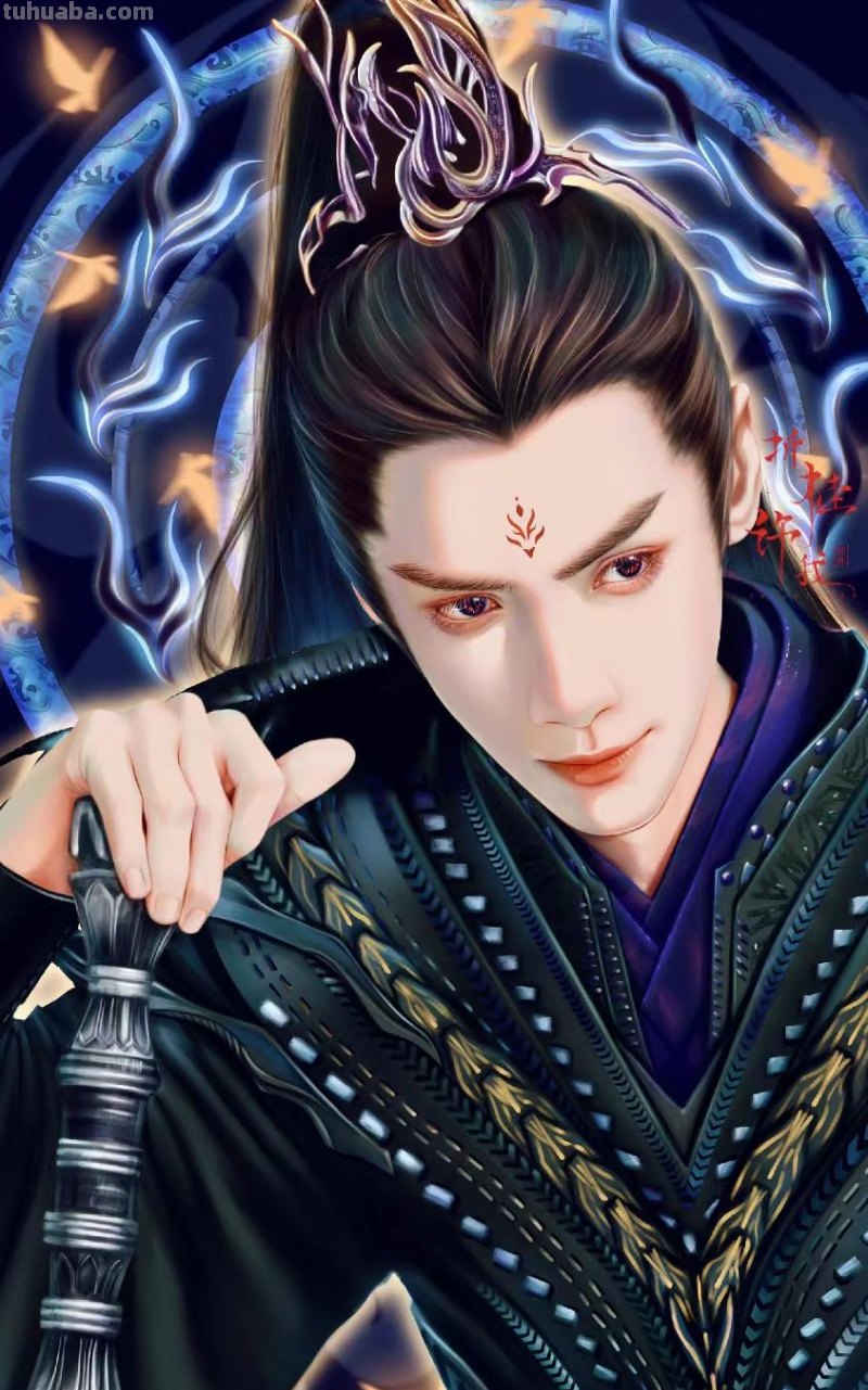 166张《长月烬明》插画｜等更的日子里，只能靠他一解相思之苦了