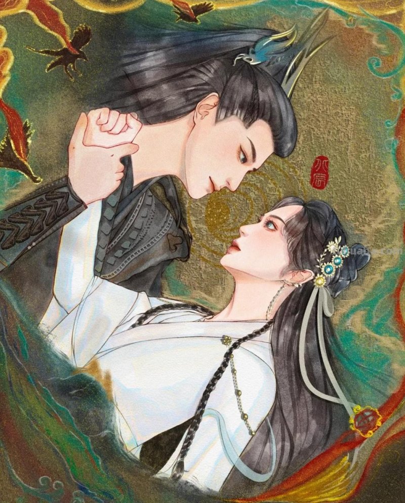 166张《长月烬明》插画｜等更的日子里，只能靠他一解相思之苦了