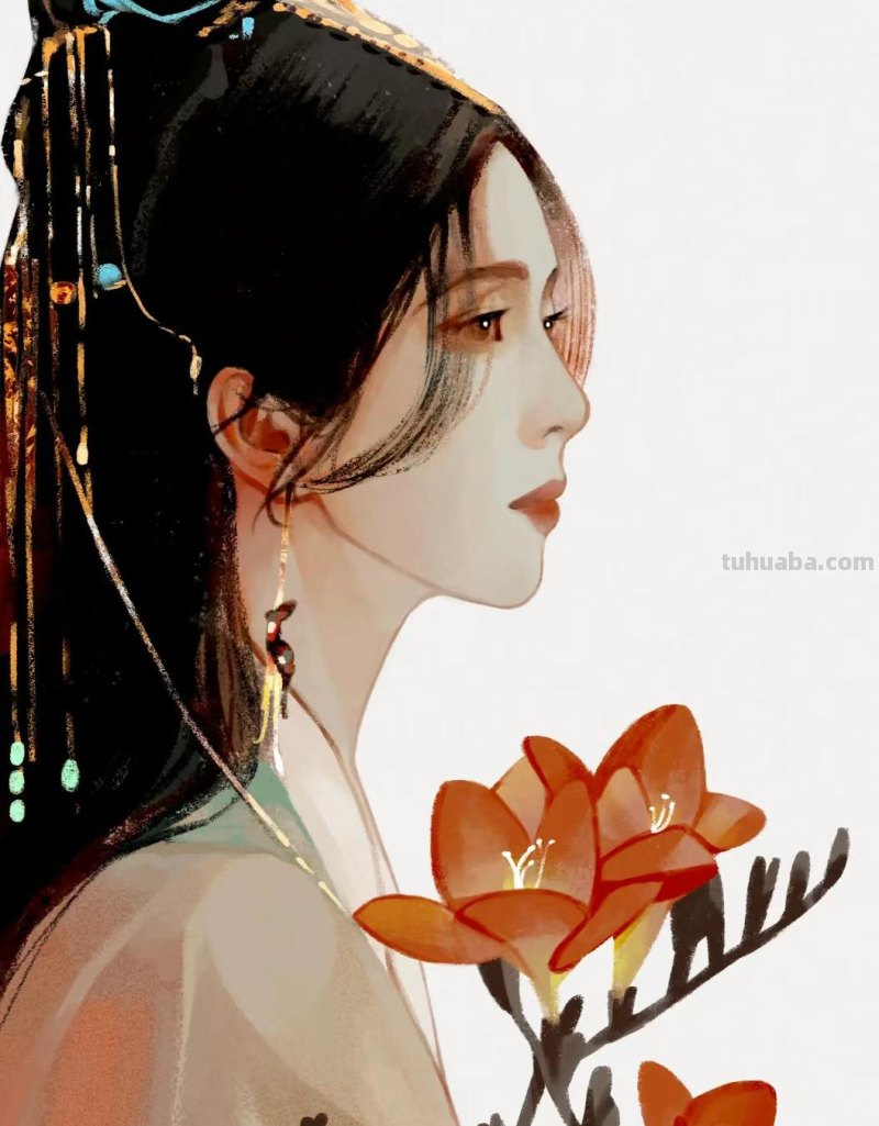 166张《长月烬明》插画｜等更的日子里，只能靠他一解相思之苦了