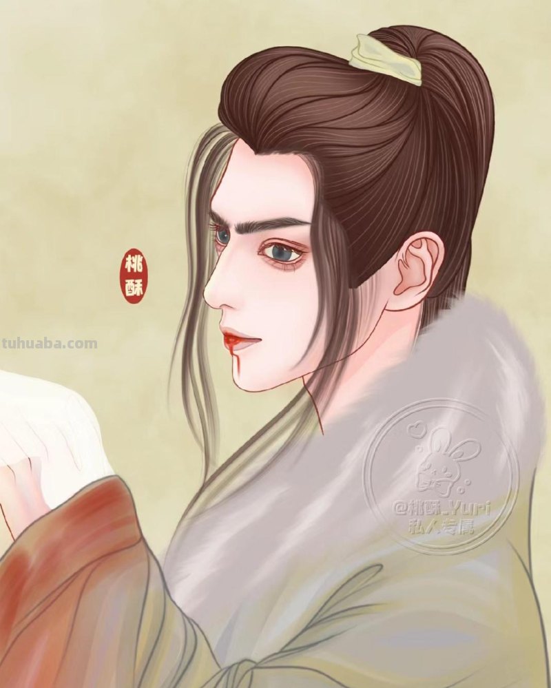 166张《长月烬明》插画｜等更的日子里，只能靠他一解相思之苦了