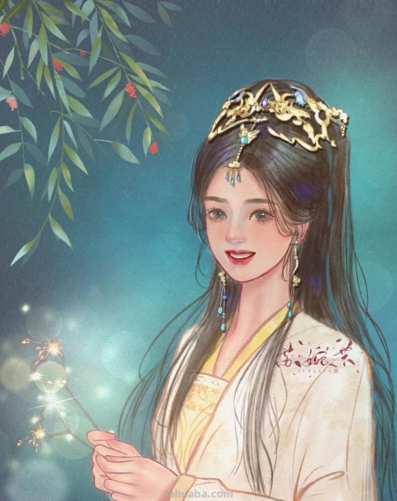 166张《长月烬明》插画｜等更的日子里，只能靠他一解相思之苦了