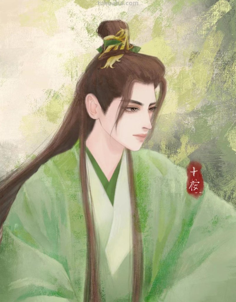 166张《长月烬明》插画｜等更的日子里，只能靠他一解相思之苦了