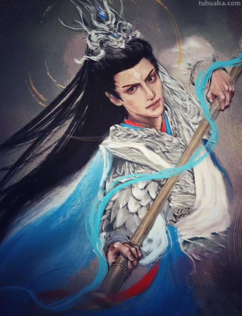 166张《长月烬明》插画｜等更的日子里，只能靠他一解相思之苦了