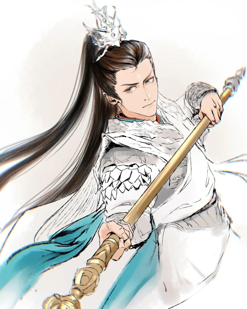 166张《长月烬明》插画｜等更的日子里，只能靠他一解相思之苦了