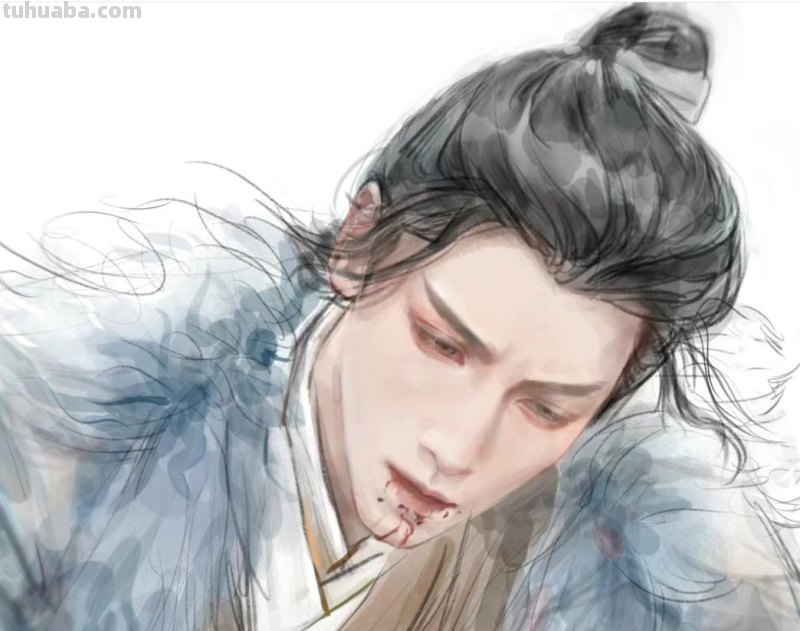 166张《长月烬明》插画｜等更的日子里，只能靠他一解相思之苦了