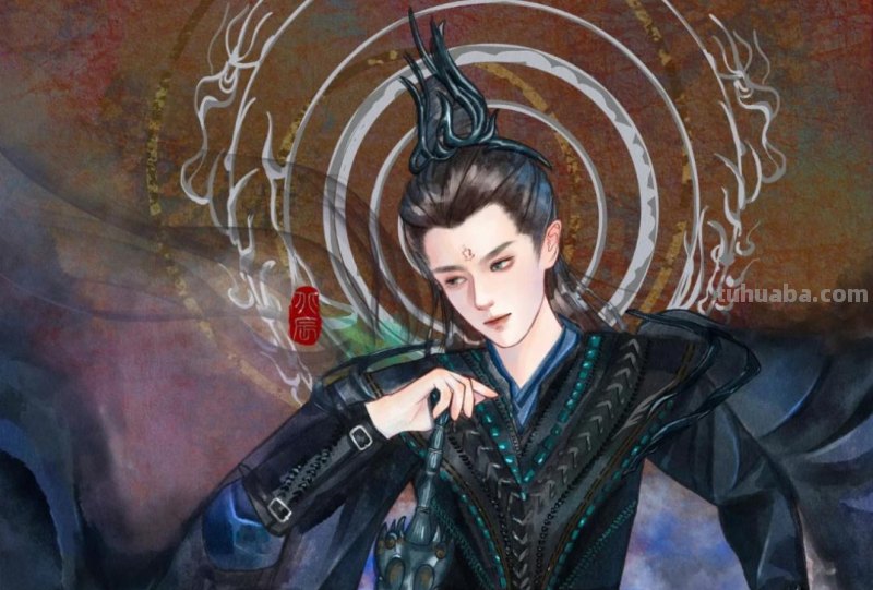 166张《长月烬明》插画｜等更的日子里，只能靠他一解相思之苦了