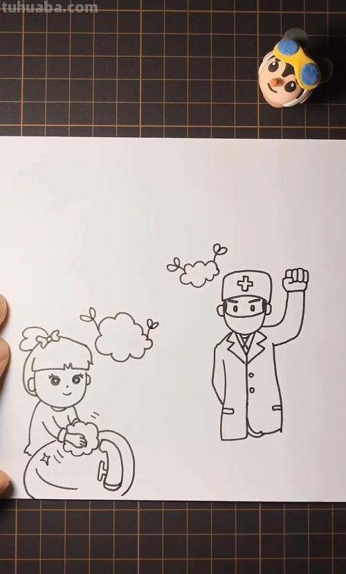 手抄报小人怎么画 助人为乐手抄报？