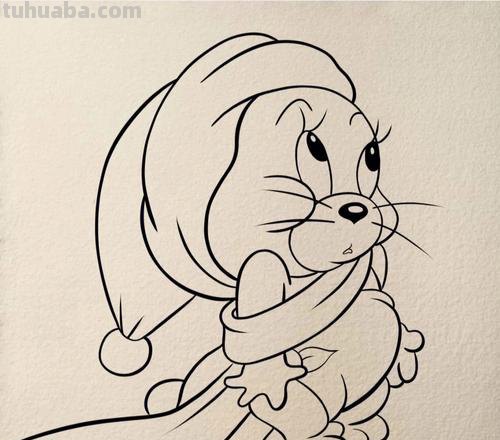 怎么画老鼠简笔画图片 幼儿美工：[6]简笔画---猫和老鼠？