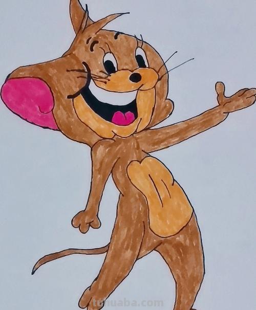 怎么画老鼠简笔画图片 幼儿美工：[6]简笔画---猫和老鼠？