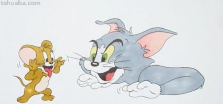怎么画老鼠简笔画图片 幼儿美工：[6]简笔画---猫和老鼠？